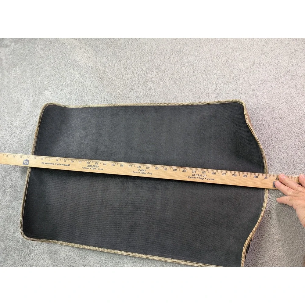 Hello Fall Flax Decorative Floor Mat Brown Black Farmhouse Autumn Doormat 18x30